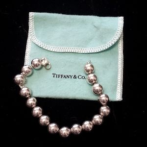 Tiffany & Co sterling silver Hardware ball bracelet